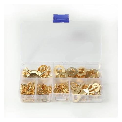 150PCS Ring Lug Terminals Electrical Wire Connectors Non-insulated Crimp Terminal Assortment M3/M4/M5/M6 with Box von CNTUSRXT
