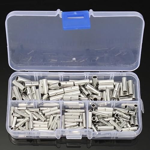 150pcs Non-Insulated Butt Wire Connector Ferrules Electrical Cable Terminal Tinned Crimp Terminal 0.5-6mm2 22-10AWG 150pcs Non-Insulated Butt Wire Connector Ferrules Electrical Cable Terminal Tinned Crimp Terminal 0.5-6mm2 22-10AWG von CNTUSRXT