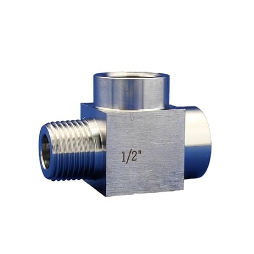 1PC High Pressure Stainless Steel 3-Way Pipe Fitting T Type 1/8" Male x 1/8" Female x 1/8" Female Fitting 1PC High Pressure Stainless Steel 3-Way Pipe Fitting T Type 1/8" Male x 1/8" Female x 1/8" Female Fitting von CNTUSRXT