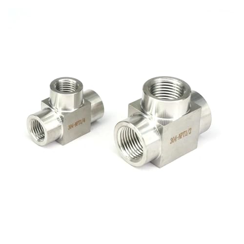 1pc Pressure 4000 PSI M10x1 Metric Thread Female Tee 3 Way Pipe Fitting 304 Stainless Steel Water Gas Oil 1pc Pressure 4000 PSI M10x1 Metric Thread Female Tee 3 Way Pipe Fitting 304 Stainless Steel Water Gas Oil von CNTUSRXT