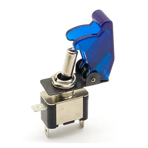 1pcs High Blue 12V 20A Racing Car Truck Boat Cover LED Push Button Rocker Toggle Switch Control+ cover von CNTUSRXT