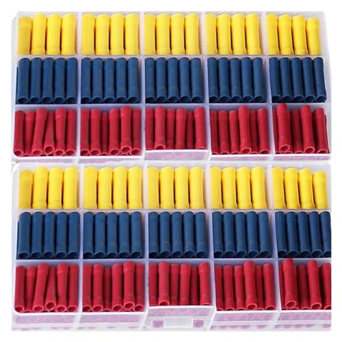 200pcs Straight Butt Wire Terminal Splice Crimp Insulated Copper Cold Press Terminals Electrical Wire Connector BV1.25 BV2 BV5.5 von CNTUSRXT