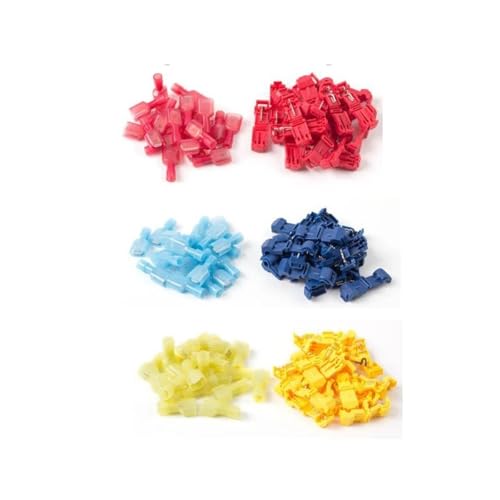 22-10 AWG Electrical Cable Connectors Quick Splice Wire Convenient Terminals Crimp Red Blue Yellow 30 Pcs von CNTUSRXT