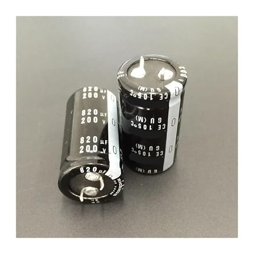2pcs 820uF 200V GU Series 25x45mm High 200V820uF Snap-in PSU Aluminum Electrolytic Capacitor Capacitance Meters von CNTUSRXT