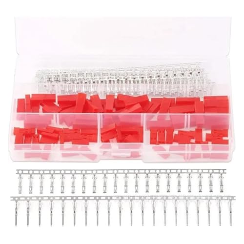 300Pcs 50Set 2.54mm 2Pin Female Male Housing Crimp Terminal Connectors Kit Compatible with JST SYP Terminal Kit 300Pcs 50Set 2.54mm 2Pin Female Male Housing Crimp Terminal Connectors Kit Compatible with JST SYP Terminal Kit von CNTUSRXT