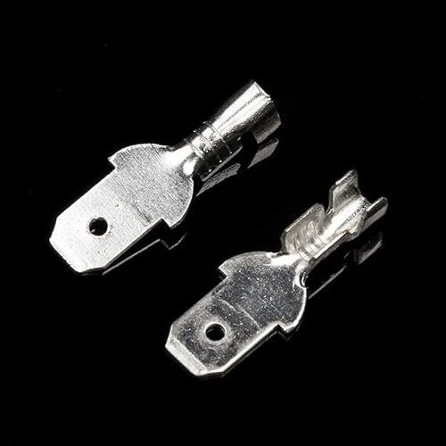 4.8mm 100Pcs Electrical Wire Insulated Crimp Terminal Connectors Silver 0.75-2.5mm2 Spade Terminal Wire Connector Kit 4.8mm 100Pcs Electrical Wire Insulated Crimp Terminal Connectors Silver 0.75-2.5mm2 Spade Terminal Wire Connector Kit von CNTUSRXT