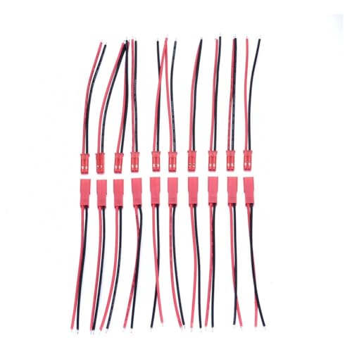 40pcs For JST SM-2Pin Plugss Connector Cable Male + Female With 100mm Length Wire 22AWG Male Female Plugss Connector Cable Wire von CNTUSRXT