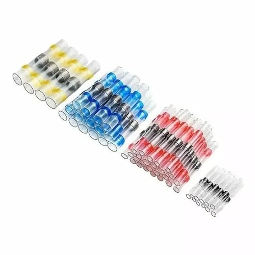 450Pcs Waterproof Butt Terminals Solder Seal Sleeve Heat Shrink Wire Connectors Insulated Splice Wire Cable Boxed Sets von CNTUSRXT