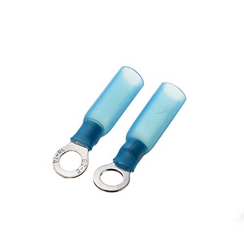 50 pcs Heat Shrink Blue Ring M5 Terminators Set Insulated Electrical 16-14 AWG Wire Cable Connectors Shrinkable Terminals von CNTUSRXT