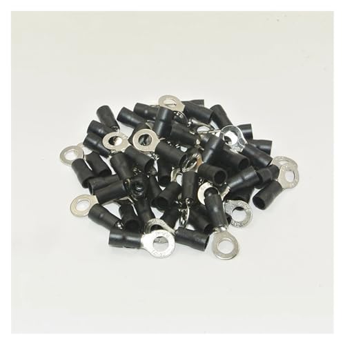 500pcs RV3.5-8 14-12AWG 2.5-4mm2 5/16" Black Insulated ring Terminals Electrical Crimp Connector von CNTUSRXT
