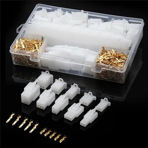 50pcs Connector XH-2.54mm Jumper Pin Headers Housing Connector Wire Cable Crimp Terminal for Automobile Kit 2-9 Hole von CNTUSRXT