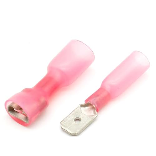 50pcs FDD1-250 * 25 MDD1-250 * 25 22-16AWG BLUE Insulated Spade Crimp Wire Cable Connector waterproof Thermal shrinkable terminal von CNTUSRXT