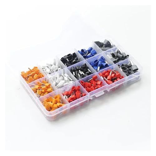 520PCS Dual Bootlace Ferrule Kit Set Electrical Crimp Crimper Cord Wire End Terminal von CNTUSRXT
