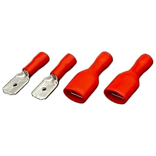 6.3mm Red Female with Male Spade Insulated Electrical Crimp Terminal Connectors von CNTUSRXT