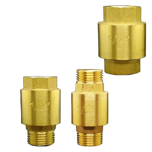 CNTUSRXT 1/2" 3/4" 1" Female Male Thread Brass Vertical One Way Non Check Valve Backflow Preventer(Female to Female,3/4'') von CNTUSRXT