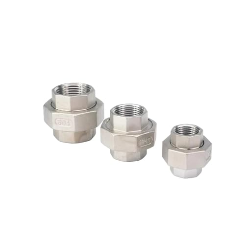 CNTUSRXT 1pc Equal 1/8" BSP Female Thread 304 Stainless Steel Hex Socket Union Set Pipe Fitting Connector CNTUSRXT 1pc Equal 1/8" BSP Female Thread 304 Stainless Steel Hex Socket Union Set Pipe Fitting Connector von CNTUSRXT