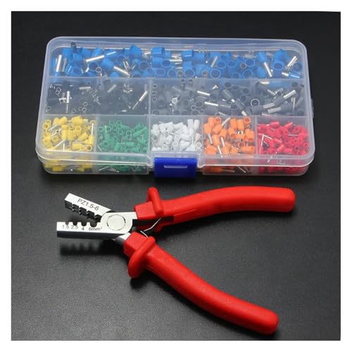 Ferrule Crimper Plier +800 Connector Terminal Box Tool Kit 175mm Ferrule Crimper with a Pliers von CNTUSRXT