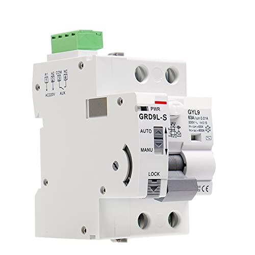 GRD9L-S RCCB Recloser mit Schnittstellensteuerung Leistungsschalter 2P 25A 1St Circuit Protection (Color : 2p 63a 100ma Rccb, Size : AC220V-RS485) von CNTUSRXT