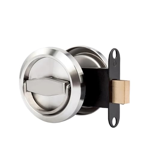Edelstahl 304 Einbau Unsichtbarer Schalengriff Privatsphäre Versteckte Türschlösser Schrank Zieht Griff Disk Ring Lock 1St(Double Size-Gold) von CNWTNCSH