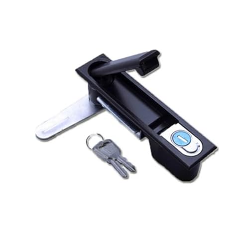 Zink-legierung Schlösser Industrielle Maschine Werkzeug Ausrüstung Power Verteilung Box Schalter Mailbox Schlösser Und Schlüssel Möbel 1Pcs(A set-Black-Zinc) von CNWTNCSH