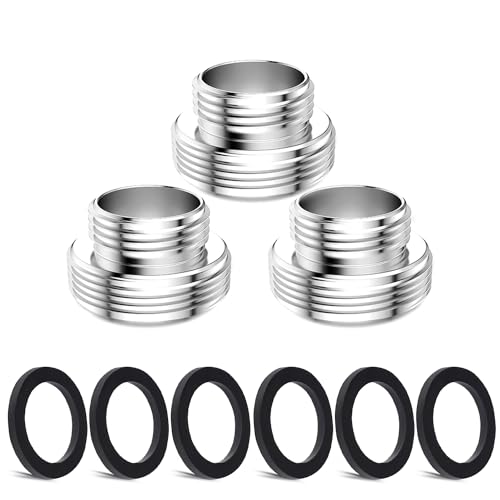 3 Stk CNYMANY Wasserhahn-Adapter, Männlich M22mm Auf Männlich M16mm Für Küchenbelüfter Waschbecken Gartenschlauch Anschließen Wasserfilter Standardschlauch Über Umsteller 3 Stk CNYMANY Wasserhahn-Adapter, Männlich M22mm Auf Männlich M16mm Für Küchenbelüfter Waschbecken Gartenschlauch Anschließen Wasserfilter Standardschlauch Über Umsteller von CNYMANY