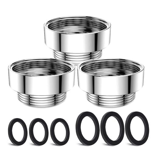 3 Stk Wasserhahn-Adapter, CNYMANY Männlich M22mm auf Weiblich M26mm Adapter für Küchenbelüfter Waschbecken-Wasserhahn-Adapter Gartenschlauch anschließen Wasserfilter Standardschlauch über Umsteller 3 Stk Wasserhahn-Adapter, CNYMANY Männlich M22mm auf Weiblich M26mm Adapter für Küchenbelüfter Waschbecken-Wasserhahn-Adapter Gartenschlauch anschließen Wasserfilter Standardschlauch über Umsteller von CNYMANY