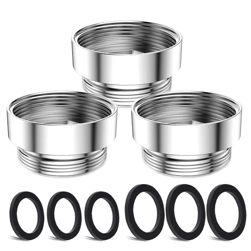 3 Stk Wasserhahn-Adapter, Männlich M22mm auf Weiblich M25mm Grobes Gewinde Adapter für Küchenbelüfter Waschbecken-Wasserhahn-Adapter Gartenschlauch anschließen Wasserfilter Standardschlauch 3 Stk Wasserhahn-Adapter, Männlich M22mm auf Weiblich M25mm Grobes Gewinde Adapter für Küchenbelüfter Waschbecken-Wasserhahn-Adapter Gartenschlauch anschließen Wasserfilter Standardschlauch von CNYMANY