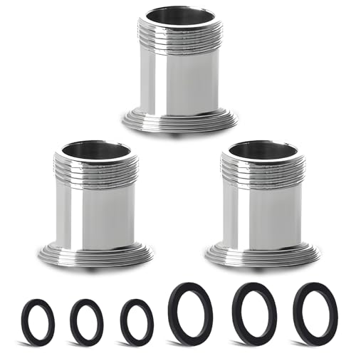 3 Stück Wasserhahn Adapter Set, CNYMANY Adapter-Set für Küchenbelüfter Erhöhen Männlich M22mm auf Männlich M16mm Feine GewindeSpültisch-Wasserhahn-Adapter Anschluss eines Gartenschlauch-Wasserfilters von CNYMANY