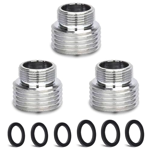 3 Stück Wasserhahn-Adapter-Set, CNYMANY Außengewinde M20 mm auf Außengewinde M16 mm Küchenbelüfter-Adapter-Set Spülbecken-Wasserhahn-Adapterschlauch Wasserfilter Standardschlauch 3 Stück Wasserhahn-Adapter-Set, CNYMANY Außengewinde M20 mm auf Außengewinde M16 mm Küchenbelüfter-Adapter-Set Spülbecken-Wasserhahn-Adapterschlauch Wasserfilter Standardschlauch von CNYMANY