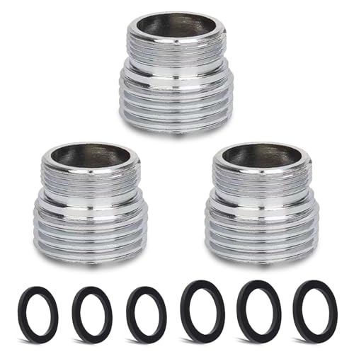 3 Stück Wasserhahn-Adapter-Set, CNYMANY Außengewinde M20 mm auf Außengewinde M18 mm Küchenbelüfter-Adapter-Set Spülbecken-Wasserhahn-Adapterschlauch Wasserfilter Standardschlauch 3 Stück Wasserhahn-Adapter-Set, CNYMANY Außengewinde M20 mm auf Außengewinde M18 mm Küchenbelüfter-Adapter-Set Spülbecken-Wasserhahn-Adapterschlauch Wasserfilter Standardschlauch von CNYMANY