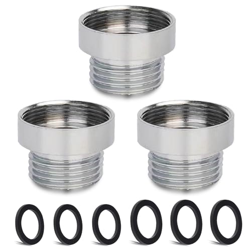 3 Stück Wasserhahn-Adapter-Set, CNYMANY Außengewinde M20 mm auf Innengewinde M24mm Küchenbelüfter-Adapter-Set Spülbecken-Wasserhahn-Adapterschlauch Wasserfilter Standardschlauch 3 Stück Wasserhahn-Adapter-Set, CNYMANY Außengewinde M20 mm auf Innengewinde M24mm Küchenbelüfter-Adapter-Set Spülbecken-Wasserhahn-Adapterschlauch Wasserfilter Standardschlauch von CNYMANY