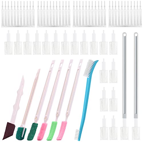 67 STK. Diverse Reinigungsbürsten-Set, 40stk. Duschkopf Reinigungsbürste Anti-Verstopfungsdüse, 20stk. Wegwerf Lücke Reinigungsbürsten für Toilette, 7stk. 7-in-1 Haushalt Tiefes Detail Spalt Reiniger von CNYMANY