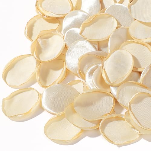 CNYMANY 200 Stück Rosenblätter, Seide Champagner goldene Blütenblätter für Blumenmädchenkörbchen für Hochzeiten Rosenblätter in Großpackung für Tischdekorationen am Gang Brautparty Heiratsantrags von CNYMANY