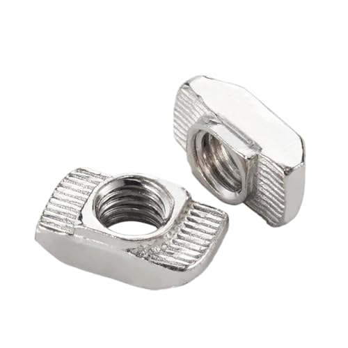 100 stücke M3, M4, M5 Slot T-mutter Schiebe T Mutter Hammer Drop In Befestigen Stecker for Aluminium Extrusion(M4) von CNYUON