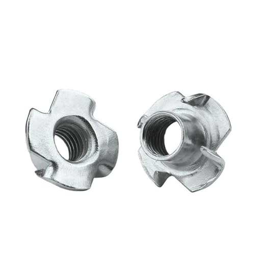 100 stücke M3 M4 M5 M6 M8 M10 M12 Vier Krallen Mutter T-mutter Blind Pronged Insert for Holz Möbel Hardware(M12) von CNYUON