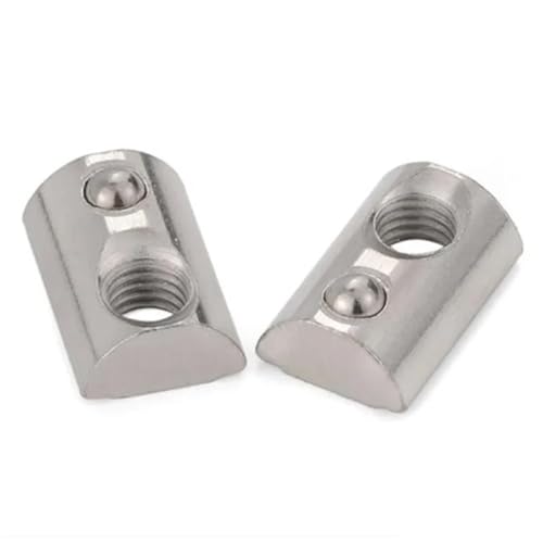 100PC M3 M4 M5 M6 Roll-In Frühling T-mutter Mit Ball for Aluminium Extrusion Profil 20 Serie aluminium Nut(20-m4) von CNYUON