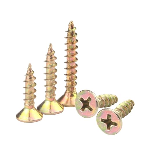 50 Stück Edelstahl verlängerte Blechschrauben Rundkopf Schwellenschrauben Möbelbefestigungen Holzbearbeitungs-Hardware-Werkzeuge(80mm) von CNYUON