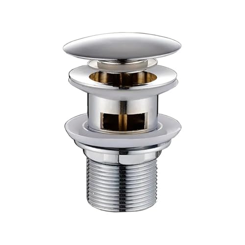 Badezimmer-Waschbecken-Flaschensiphon, Messing-Abflussrohr, höhenverstellbar, Waschbecken-Abfluss-P-Trap-Abflussrohr-Kit Für Waschbecken(Drain with Overflow) von CNYUON