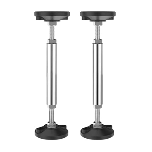 CNYUON 2 Stück Teleskop-Stützstange aus Edelstahl, Schrank-Stützstange, hohe Härte, Spülen-Stützhalterung, tragend 300 kg für Waschbecken von CNYUON