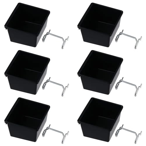 CNYUON 6 Sets Pegboard mit Haken und Etiketten for Box Halter for Werkstatt Garage Organisation Zubehör Werkzeuge von CNYUON