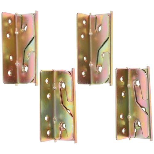 CNYUON 8 Stück Bett-Eckwinkel, Verbindungsstücke for Holzrahmen, Möbelfüße, Ersatzteile, stabile Unterstützung, einfache Installation, Hardware von CNYUON