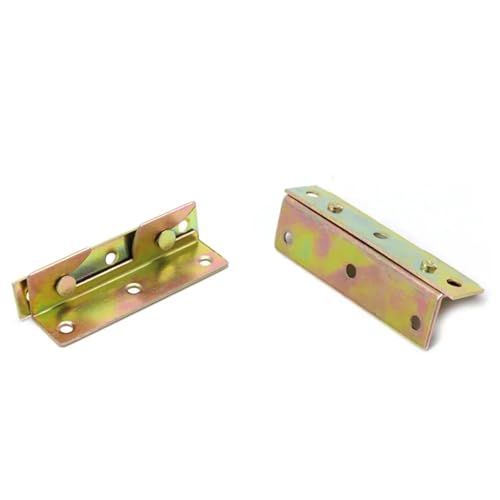 CNYUON 8 stücke Bett Schiene Halterung Scharnier Fitting Messing Verbindung Ecke Scharnier Heavy Duty von CNYUON