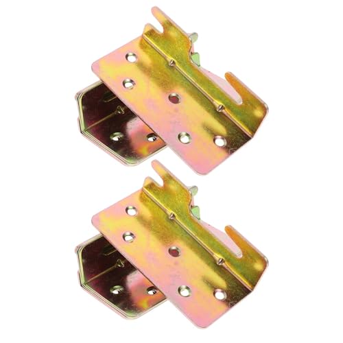 CNYUON 8 stücke Goldene Klammern Bett Rahmen Stecker Möbel Hardware Zubehör Zuverlässige Einfache Installation Holz Anschlüsse von CNYUON