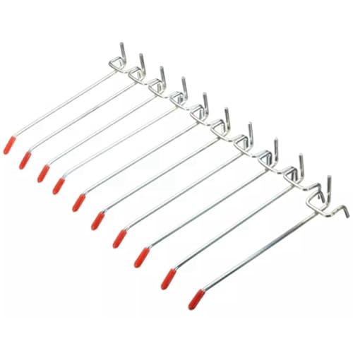 CNYUON 80Pcs Einzelnen Pegboard Haken 150mm Bord Lamellen Wand Display Shop Peg Passt 25mm von CNYUON