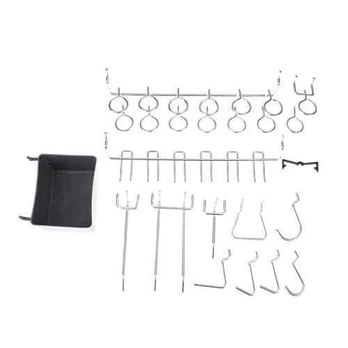 CNYUON 81 stücke Pegboard Haken Sortiment Mit Bins Peg Schlösser Werkzeuge Organisatoren for Schlafzimmer Und Küche von CNYUON