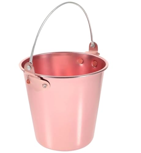 EisküBel Ice Buckets Molds Cube Tray Buckets For Parties Steel Beer With Tongs Container Bar Candlestick FüR Die Eislagerung(Pink) von CNYUON