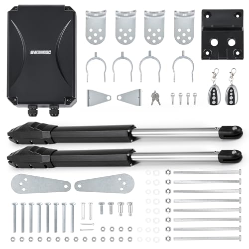CO-Z Automatischer Flügeltorantrieb 800kg Doppelflügeltorantrieb Torantrieb Drehtorantrieb Toröffner Drehtoröffner Set Max. 6 m oder 400kg pro Flügel mit 2 Fernbedienungen Swing Gate Opener (40Wx2) CO-Z Automatischer Flügeltorantrieb 800kg Doppelflügeltorantrieb Torantrieb Drehtorantrieb Toröffner Drehtoröffner Set Max. 6 m oder 400kg pro Flügel mit 2 Fernbedienungen Swing Gate Opener (40Wx2) von CO-Z