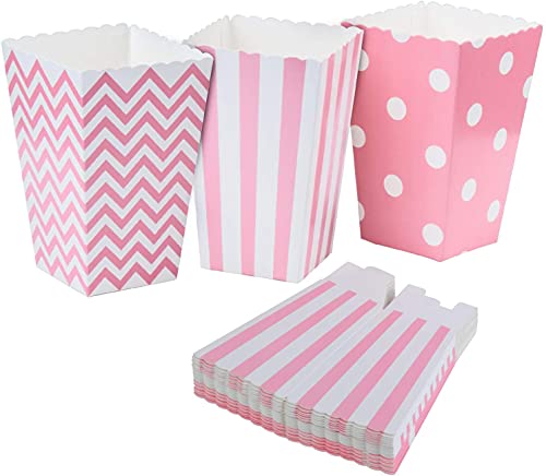 BN Popcorn-Boxen Popcorn Tüte Pappe Candy Container für Geburtstage, Filmabend, Karneval, Kino, Party (18er Pack) von CO