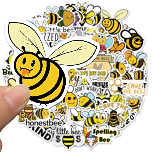 CO Orangext 50 Stück Biene Aufkleber wasserdichte Sticker Set für Erwachsene,Teenager von CHUANGOU