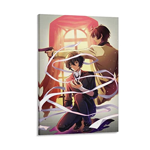 Bungo Stray Dogs Anime-Poster Dazai Leinwand-Kunstposter und Wandkunstdruck, modernes Familien-Schlafzimmer, Dekor-Poster, 30 x 45 cm von COAC